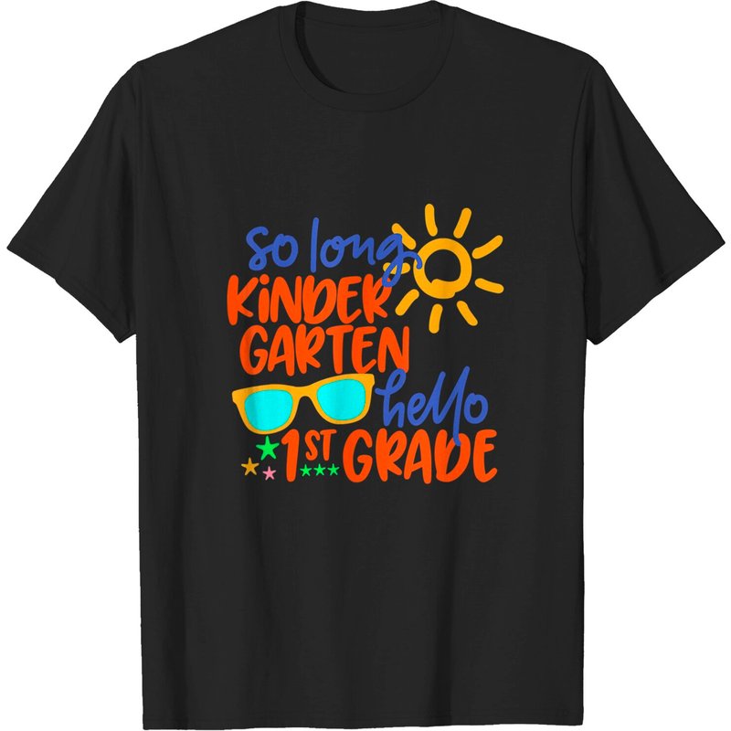 So Long Kindergarten Hello 1st Grade Teacher Student T-shirt — T-shirts pour hommes