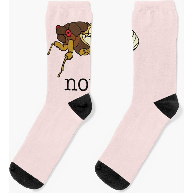 Cicada Unisex Socks Nope — Chaussettes fantaisie