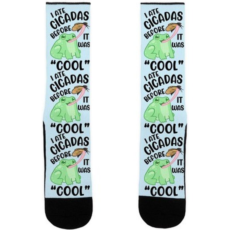 Cicada Unisex Socks I Ate Cicada Before It Was "cool" — Chaussettes fantaisie