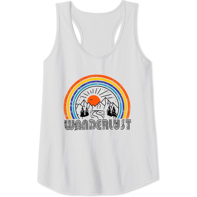 Wanderlust Summer Vacation Casual Tank Top — T-shirts pour hommes
