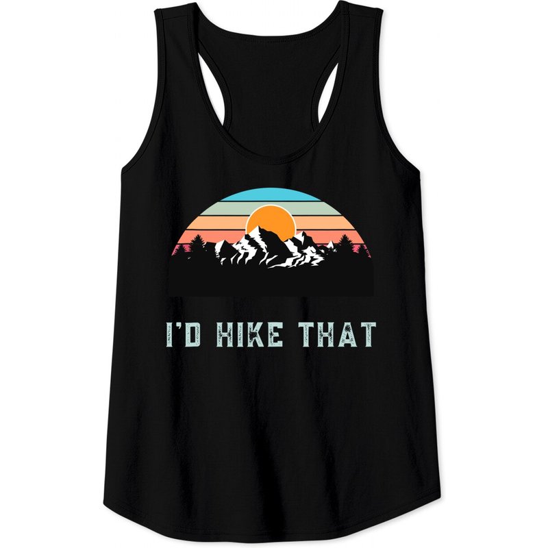 I'd Hike That Someone Who Likes Hiking Tank Top — T-shirts pour hommes