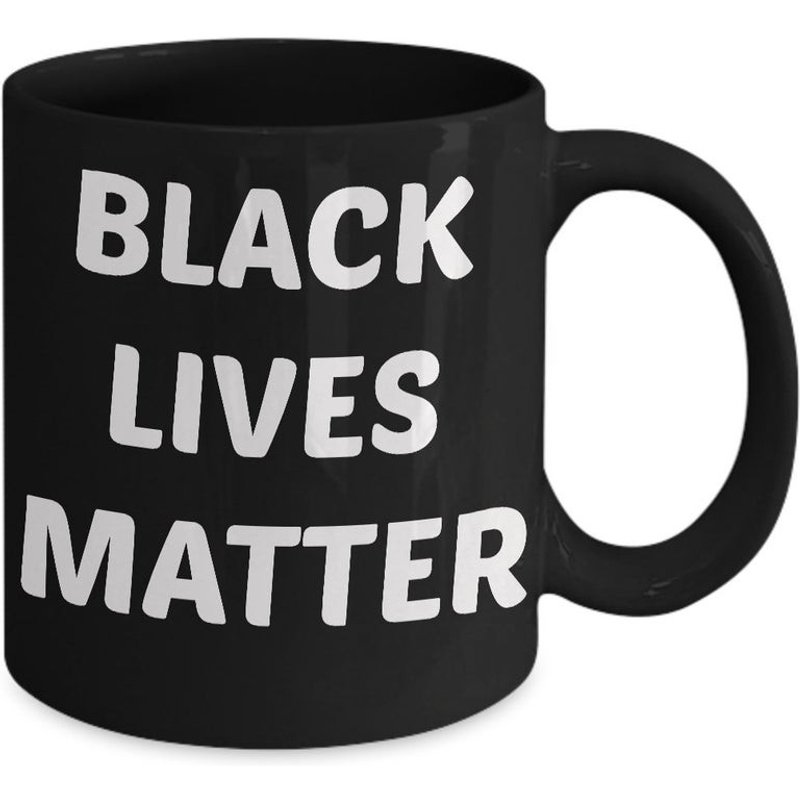 Black Lives Matter Mug, Black History Cups, Equality Mug Art Gift, Mug For Human Rights Activists — Tasses et gobelets