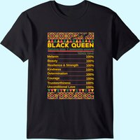 Black Queen Ingredient Table Juneteenth Proud Black Girl T-shirt
