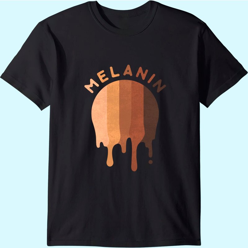 Melanin Dripping Down Black Pride Proud Heritage T-shirt — T-shirts pour hommes