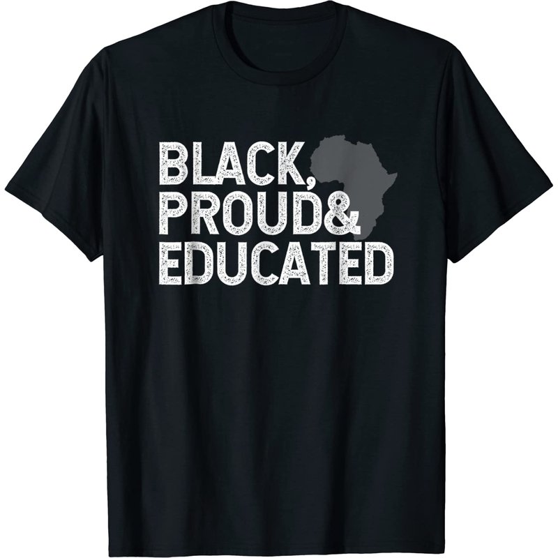 Black History Month T Shirt - Black Proud Educated Gift Tee — T-shirts pour hommes