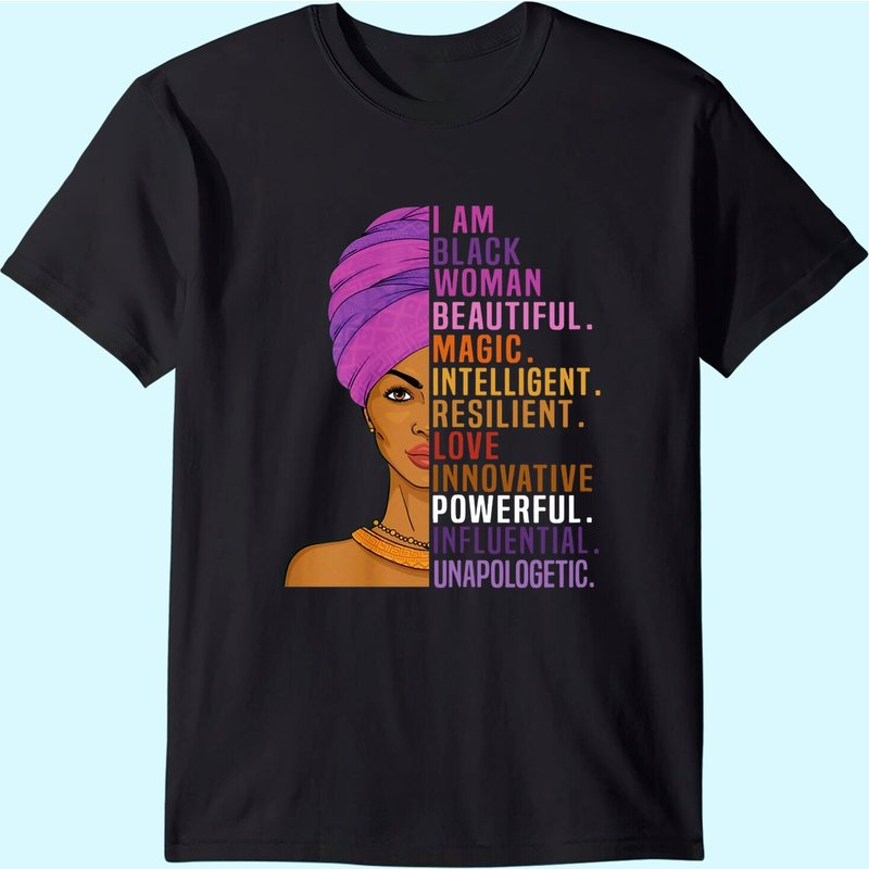 I Am Black Woman Black History Month T-shirt — T-shirts pour hommes