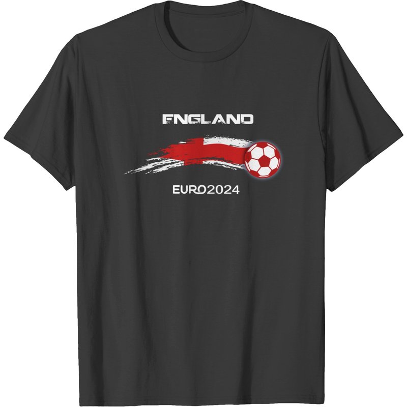 Euro 2024 England Flags Football Soccer Fan T-shirt — T-shirts pour hommes