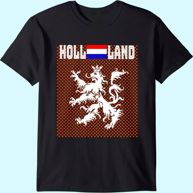 Euro 2024 Men's T Shirt Holland Soccer — T-shirts pour hommes