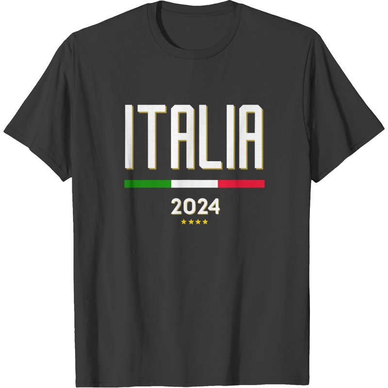 Euro 2024 Men's T Shirt Italia Football — T-shirts pour hommes