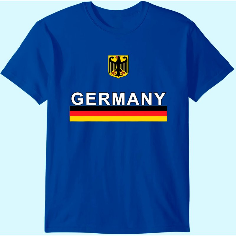 Euro 2024 Men's T Shirt Germany Sporty Flag And Emblem