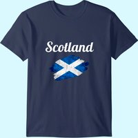 Euro 2024 Men's T Shirt Scotland Fans Vintage