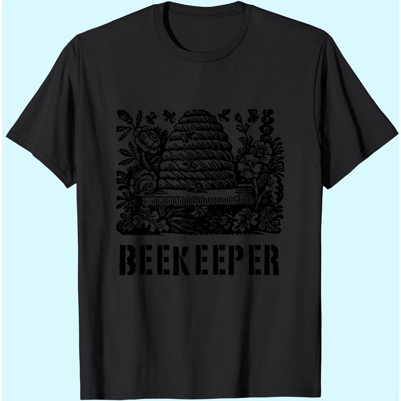 Vintage Bee Beekeeper Hive Mens T Shirt — Mens T Shirts