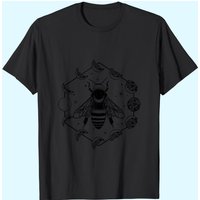 Moon Phase Bee Mystical T-shirt