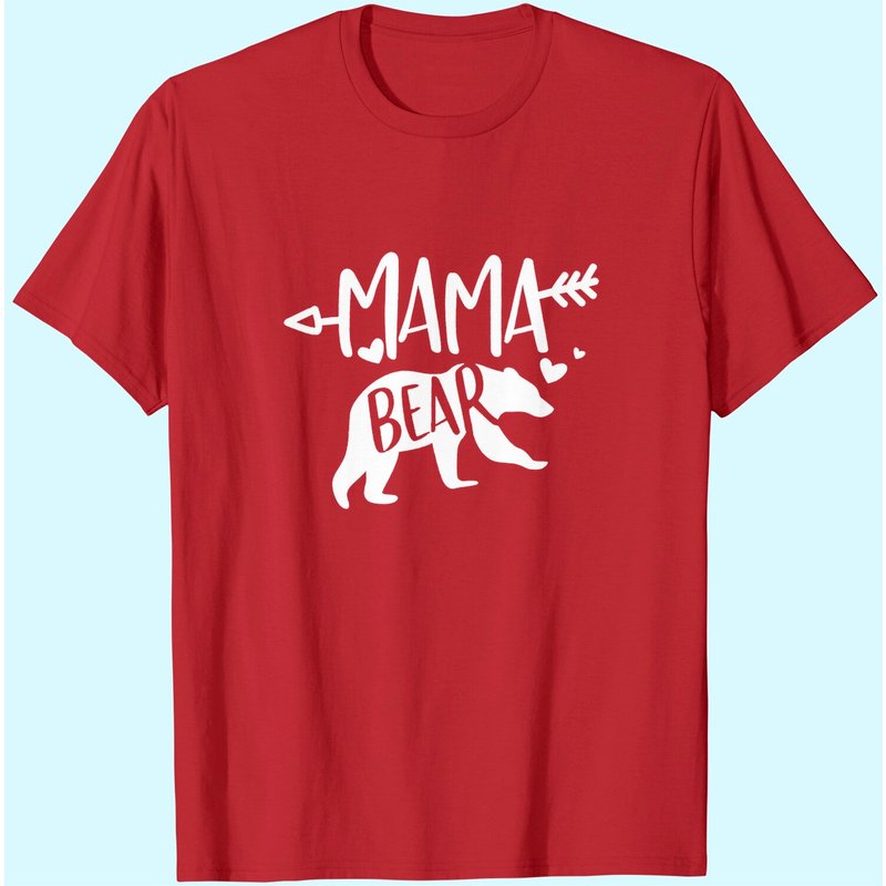 Nlife Women Mama Bear Shirt For Women Long Sleeves Loose Fit Casual Pullover Pocket — Mens T Shirts