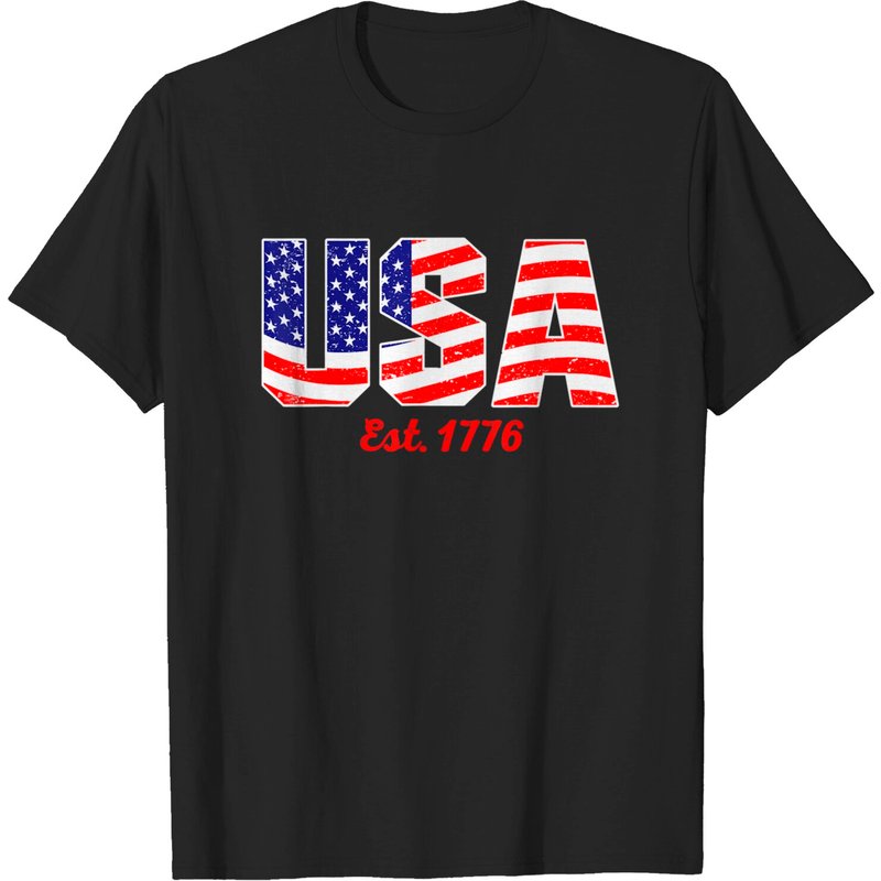 American 4th Of July Usa Est. 1776 Patriot For Men And Woman T-shirt