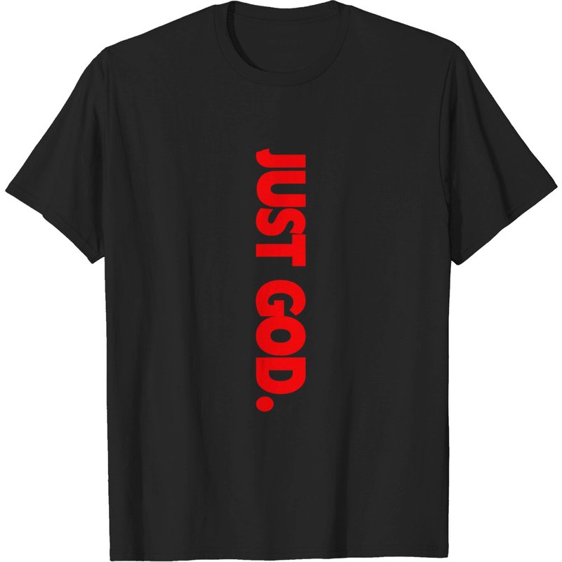 Just God Bible Verse Religious T-shirt — T-shirts pour hommes