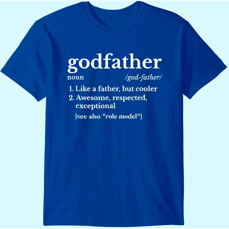 Mens Fathers Day Gift For Godfather Gifts From Godchild Shirt — T-shirts pour hommes
