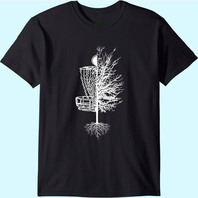 Disc Golf Shirt Basket Tree Frisbee Golf T-shirt — T-shirts pour hommes
