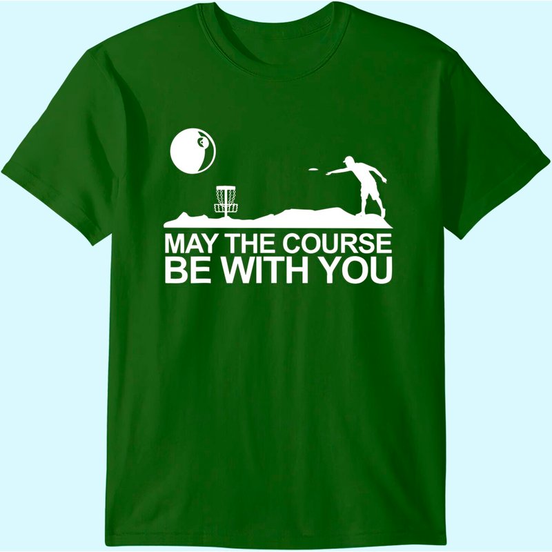 Disc Golf Shirt May The Course Be With You Frisbee Golf T-shirt — T-shirts pour hommes