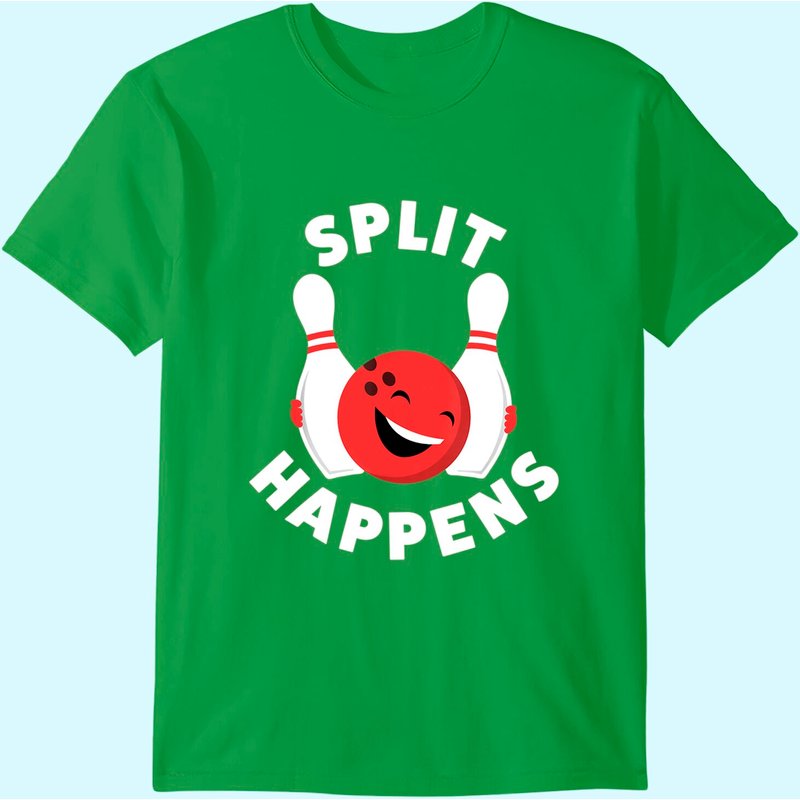 Split Happens | Funny Bowling Shirt For Men And Women T-shirt — T-shirts pour hommes