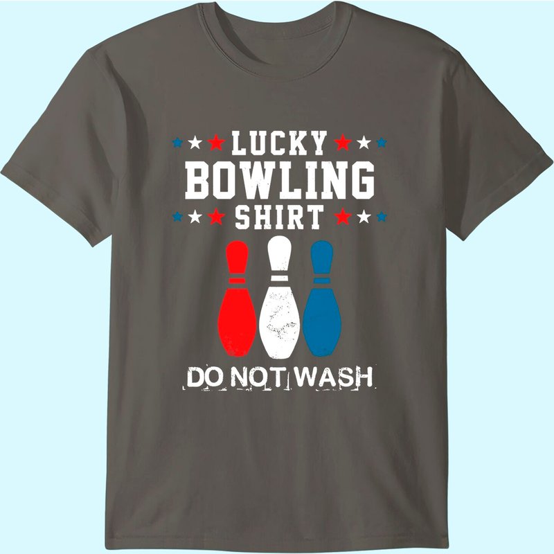Lucky Bowling Gift T-shirt For Men Husband Dad Or Boys — T-shirts pour hommes