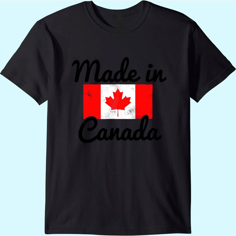 Canada Flag T-shirt Vintage Made In Canada — T-shirts pour hommes