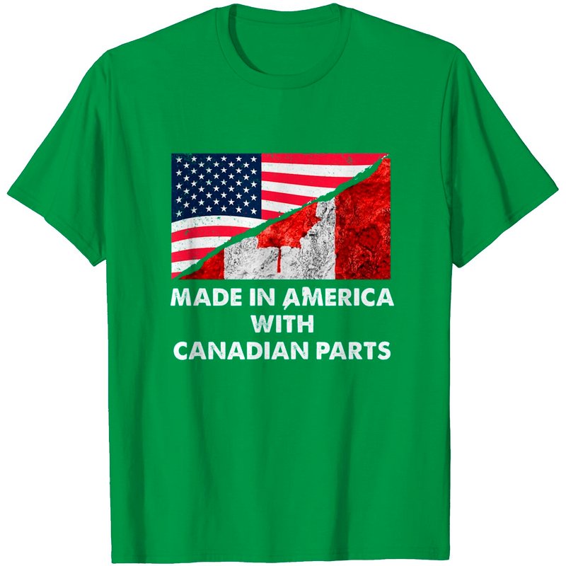 Made In America With Canadian Parts T Shirt — T-shirts pour hommes