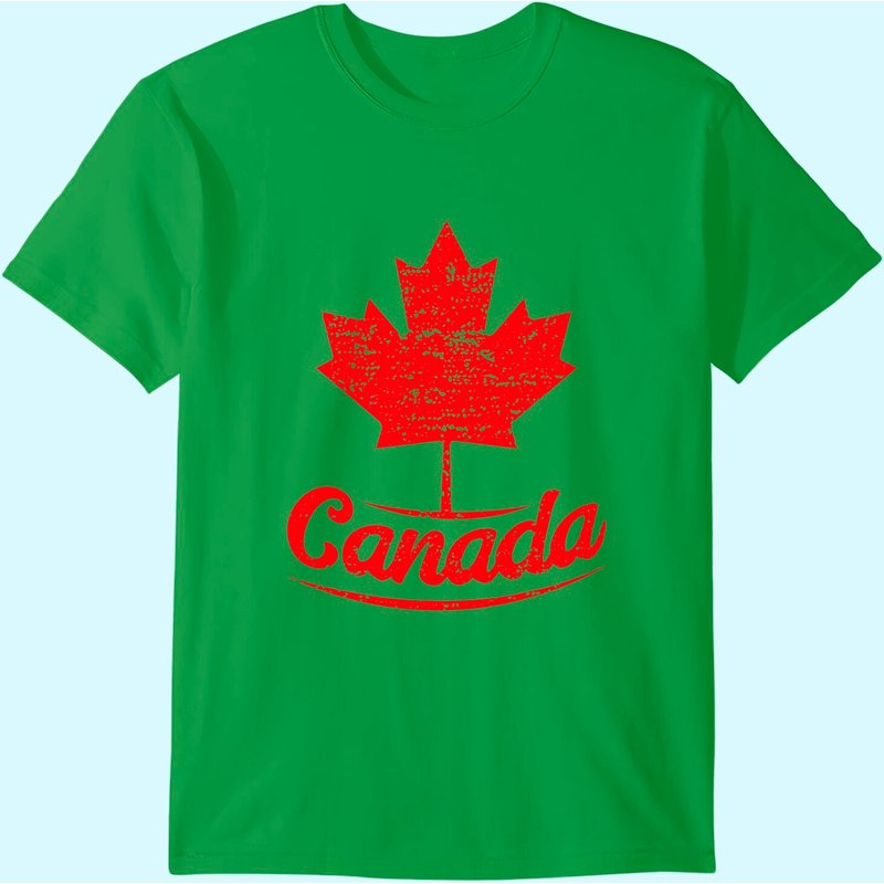 Vintage Canada Flag Canadian Flag Maple Leaf T-shirt