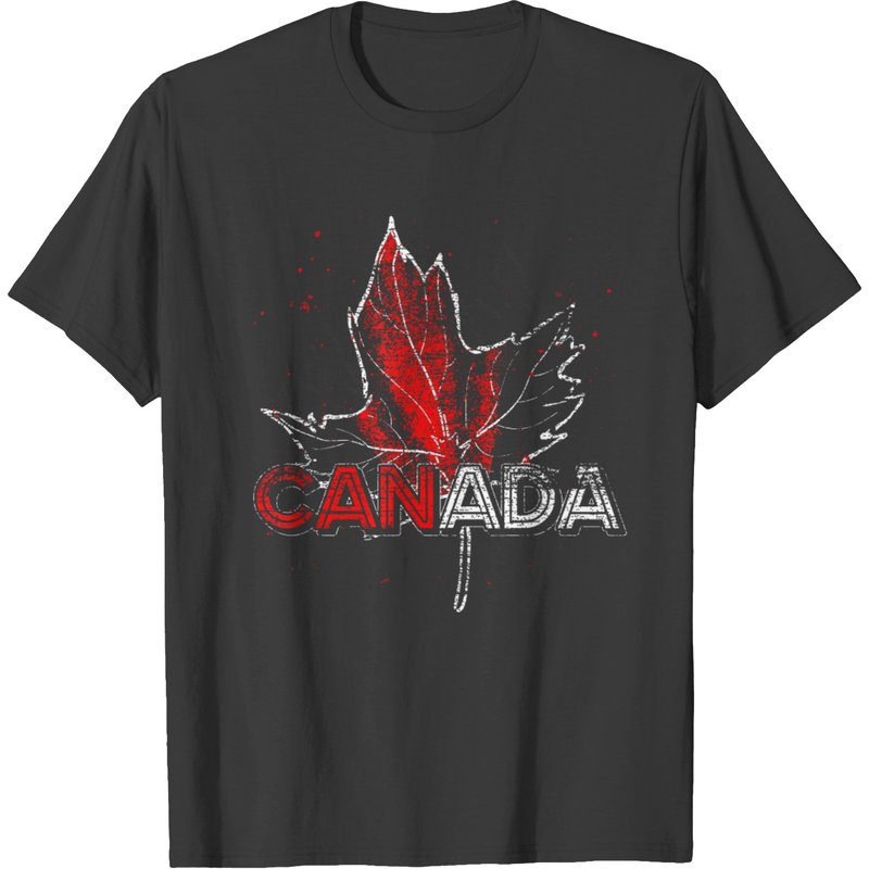 Canada Flag Maple Leaf Canadian Symbol Country Canada T-shirt — T-shirts pour hommes