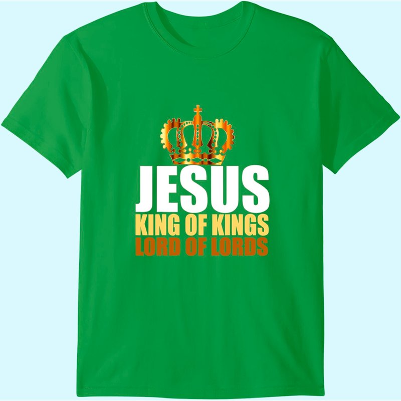 Christerest: Jesus King Of Kings Lord Of Lords Christian T-shirt — T-shirts pour hommes
