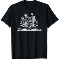 Wildflower Book Funny Reading Book Lover Gifts T-shirt