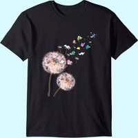 Book Dandelion Reading Books Book Lover Cool Nerdy Gift T-shirt