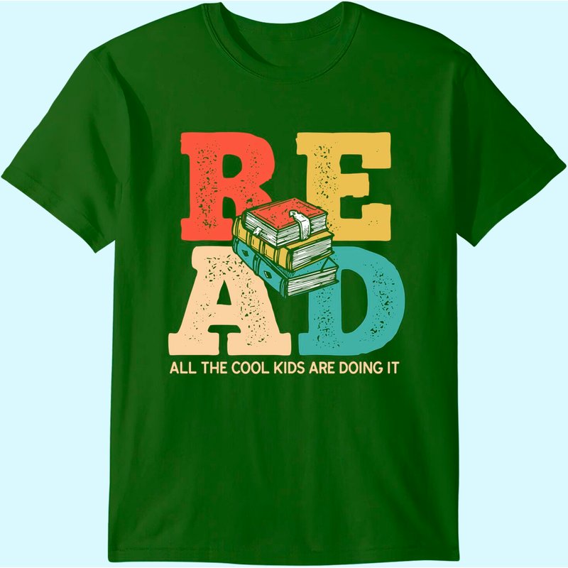 Read All The Cool Kids Are Reading Book Lover Gift Readers T-shirt — T-shirts pour hommes