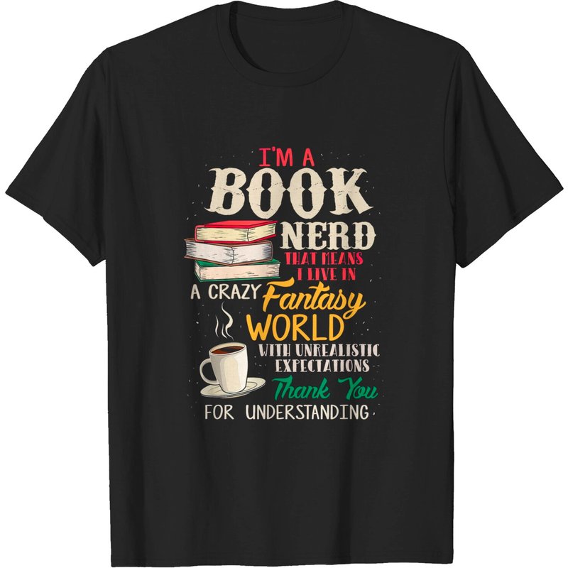 I'm A Book Nerd - Book Lover Tshirt - Literature Tshirts T-shirt — T-shirts pour hommes