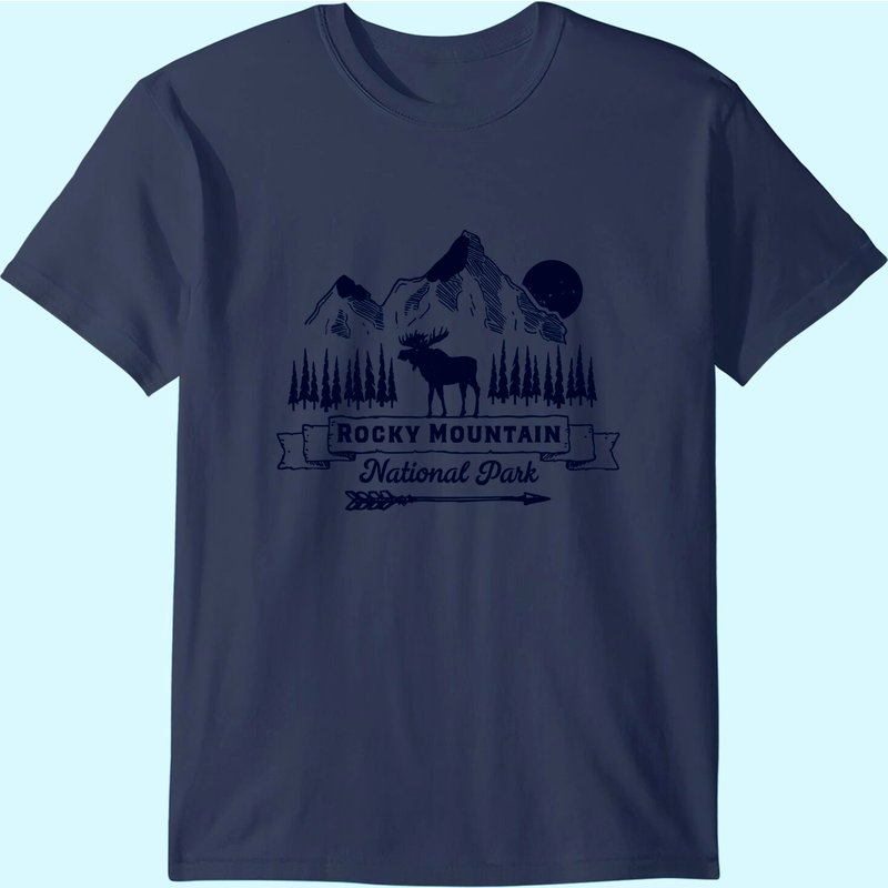Rocky Mountain National Park Shirt Vintage Souvenir Clothing — T-shirts pour hommes