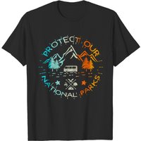 Protect Our Us 59 National Parks Preserve Camping Hiking Tee T-shirt