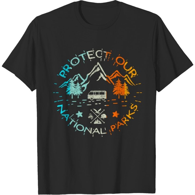 Protect Our Us 59 National Parks Preserve Camping Hiking Tee T-shirt — T-shirts pour hommes