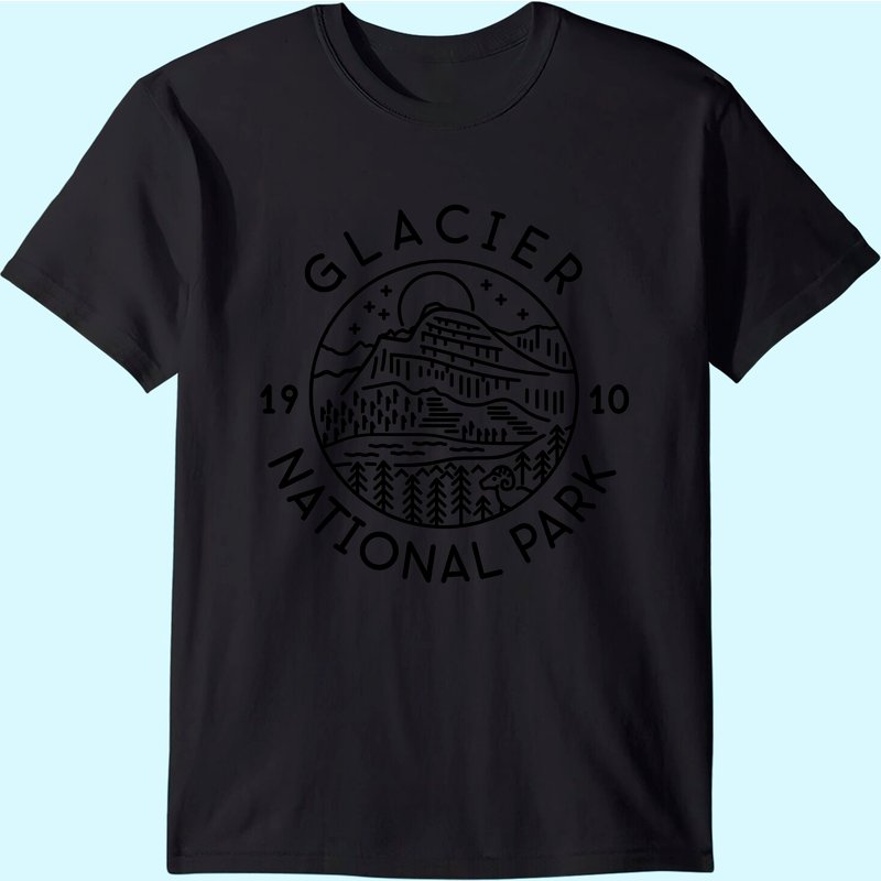 Glacier National Park 1910 Montana T-shirt — T-shirts pour hommes