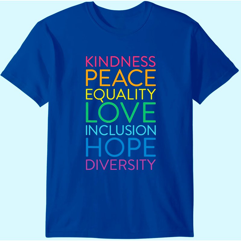 Peace Love Inclusion Equality Diversity Human Rights T-shirt — T-shirts pour hommes