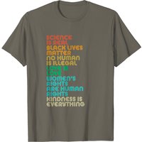 Vintage Science Is Real Black Lives Matter T-shirt — T-shirts pour hommes