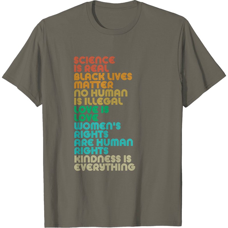 Vintage Science Is Real Black Lives Matter T-shirt — T-shirts pour hommes