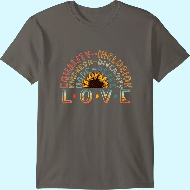 Love Equality Inclusion Kindness Diversity Hope Peace T-shirt — T-shirts pour hommes
