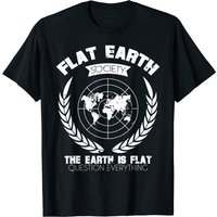 Funny Flat Earth Society T-shirt — Mens T Shirts
