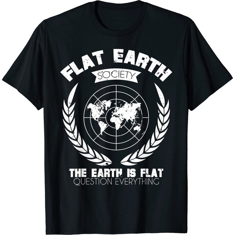 Funny Flat Earth Society T-shirt — T-shirts pour hommes