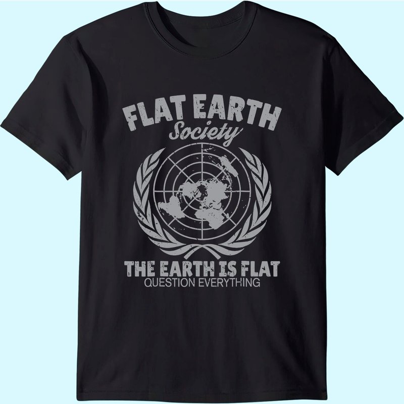 Flat Earth Society T-shirt — T-shirts pour hommes