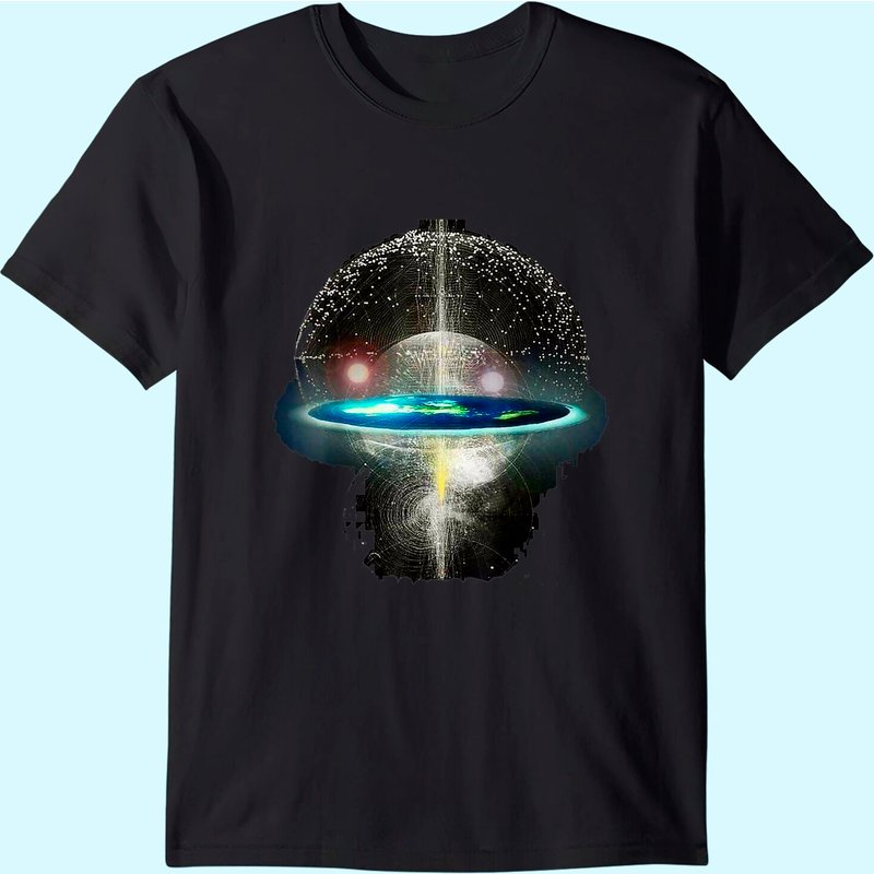 Flat Earth T-shirt — Mens T Shirts