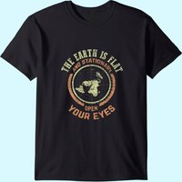 Flat Earth And Stationary Vintage Conspiracy T-shirt