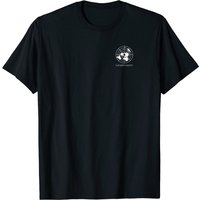 Flat Earth Society T-shirt - Breast Pocket Logo - Earth Map