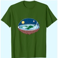 Flat Earth T-shirt Ice Wall Shirt Flat Theory Society Tee