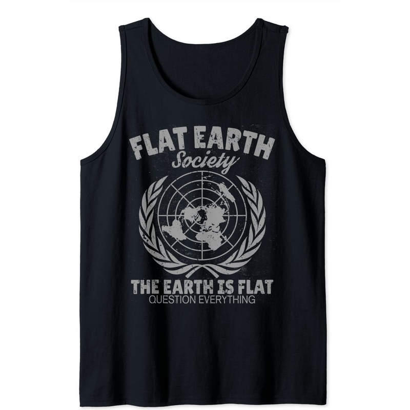 Flat Earth Society Tank Top — T-shirts pour hommes